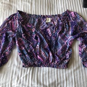 Patterned Crop Top